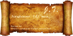 Jungbauer Tímea névjegykártya